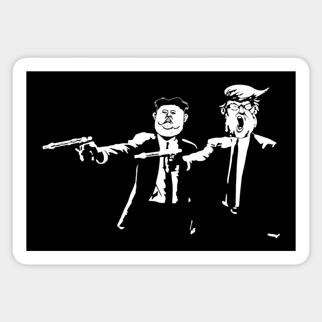 Trump And Kim Pulp Fiction Sticker by Nova5